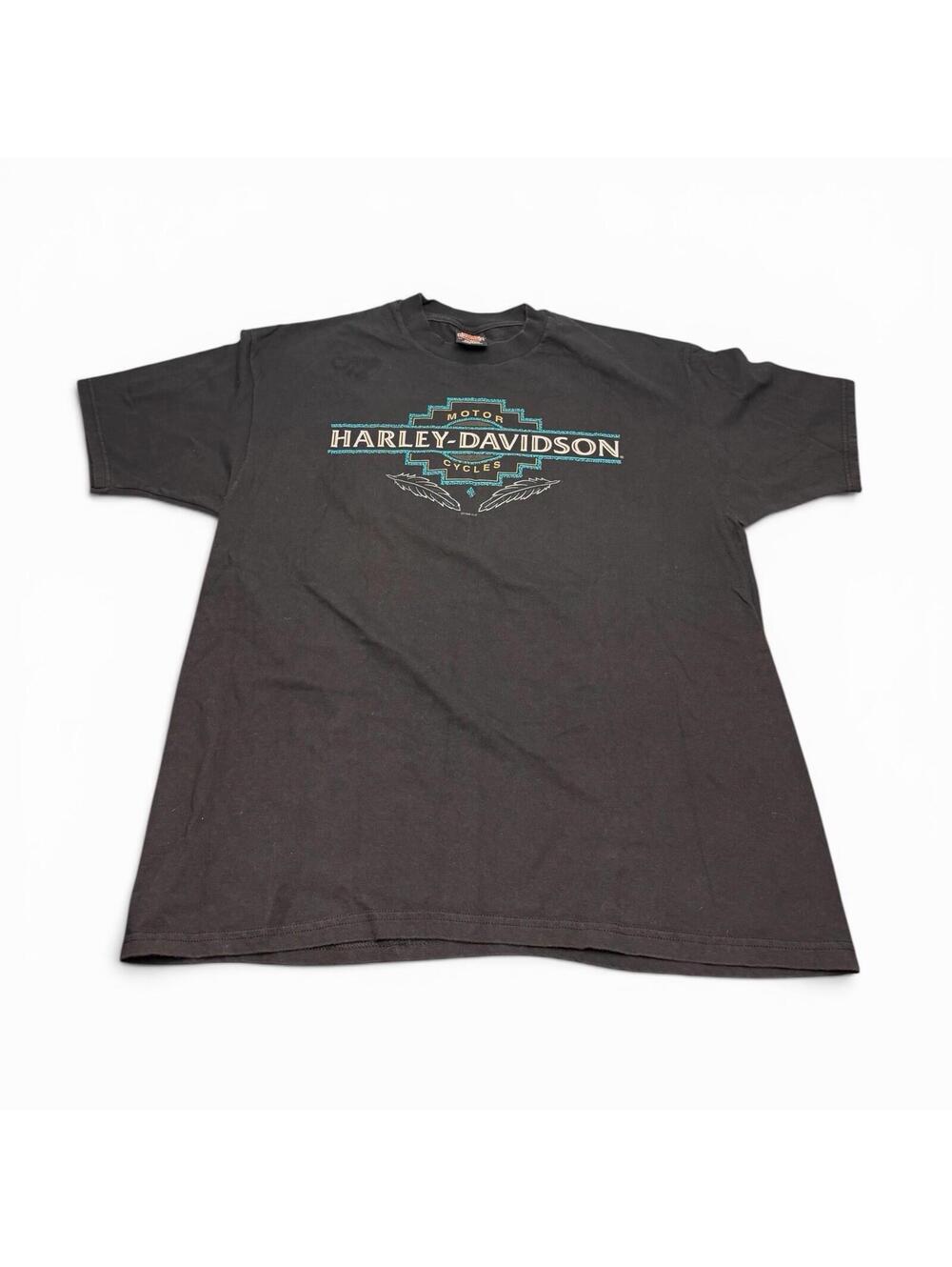 Vintage 1998 Harley Davidson Rocklin California Beefy T Men L Cars Flames Native